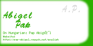 abigel pap business card